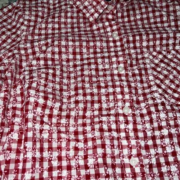 Floral Gingham Button Up - Picture 3 of 8